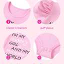Baby Girl Romper Set and Bell Bottom Pant with Bow Headband Infant Fall Outfit 6-18 Month