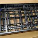 aboxoo 48/42 inch XL Dog Crate for Large Dog/Double Medium Dogs,Heavy Duty Metal Dog Cages,All Metal Open Top,Dog Kennel Indoor with Wheels,Floor Grid, Tray, Divider and Feeding Bowl