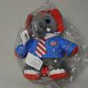 Patriotic Stars-and-Stripes Elephant Plush - Ideal Trump Merchandise Gift or Decoration with Teddy Bears for July 4th and Trump Memorabilia Enthusiasts!