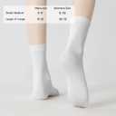 Crew Socks for Women & Man Casual Breathable LightWeight Athletic Calf Socks for running Size 5-13 (Large-X-Large, 016 Black,black,black,white,white,white)