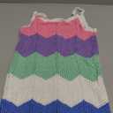 Girls Crochet Bikini Cover Up Beach Swimsuit Sun Protective Pink Spaghetti Strap Mini Dress, with Sunglass, Size 4-5T