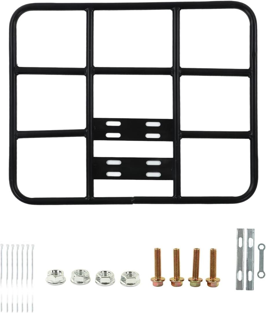 KIMISS Food Delivery Box Rack Rear Grille 80kg Loading Seamless Steel Tube Universal for Motorcycle Electric Bicycle (Type 2 53/43), KIMISShk2pzqn4ut-14