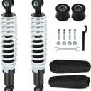 10" 11" Front Shock Absorbers Kit Compatible with 125cc 110cc Tao tao Coolster ATV Chinese Quad 4 Wheeler, 275mm Shock for 50cc 70cc 90cc Kazuma SunL Go Kart Suspension Parts with Shock Covers
