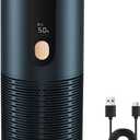 Portable Small Car Air Purifier | HEPA Mini Air Purifier for Car/Desk/Travel,USB Rechargeable,15dB Quiet,LCD Display,Filters Odors/Smoke/Dust