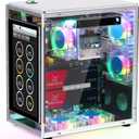 Freenove Raspberry Pi 5 NAS Case Kit, Quad M.2 NVMe SSD Slots, 5 PWM ARGB Fans Light Sync, CPU Tower Cooler, 4.3" Touchscreen, Stereo Speakers, 3.5 mm Audio (SSD NOT Included)