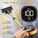 Tikom V500 Cordless Vacuum Cleaner for Home, 40000Pa/450W Stick Vacuum with LED Touch Screen, Charging Wall Dock, Anti-Tangle, Lightweight Handheld Vacuum for Pet Hair, Hard Floor, Carpet
