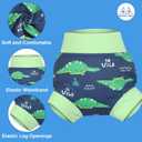 MOEMOE Baby Reusable Swim Diapers 3Pcs Comfortable Waterproof Baby Swim Diapers for Boys Swim Lesson 2T