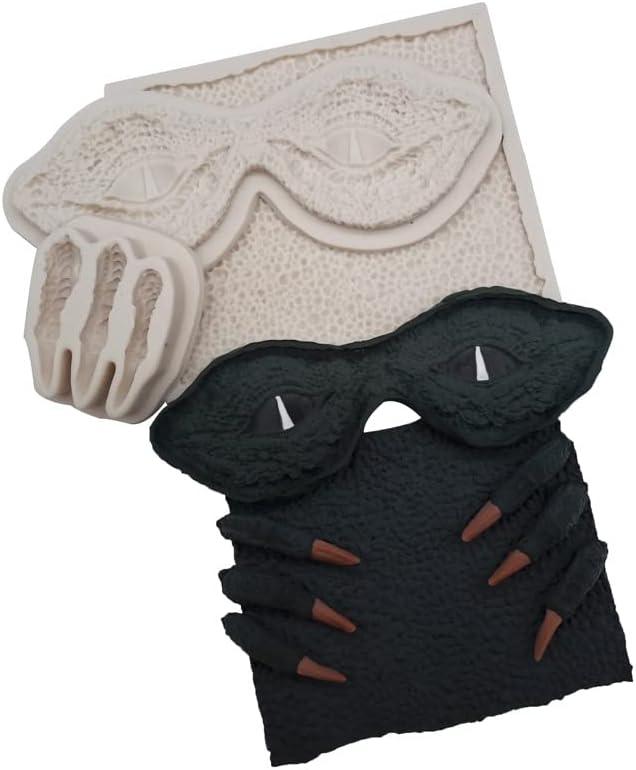 Fondant Mold 3Pcs Dinosaur Eyes And Claws Shaped Silicone Fondant Cake Mold Baking Tools