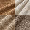 MIULEE Pack of 4 Decorative Textured Boucle Throw Pillow Covers 18x18 Inch Neutral Brown Accent Solid Pillow Cases Couch Cushion Covers for Modern Farmhouse Boho Chair Sofa Bed Room Home Decor