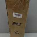 QDWIS 2 Pack Wood Curtain Rods for Windows, 1'' Diameter Drapery Rods with Imitation Wood Grain Leaf Pattern Finials, Boho Adjustable Heavy Duty Curtain Rods Set, 18-45'', Color:Natural Wood