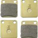 S SYUU High-Performance Reliable Motorcycle Front Rear Brake Pads Set Compatible with ATV Kawasaki KVF 300 1999-2002 KVF 360 2003-2013 KVF 400 1999-2002 - Low Noise, Easy Installation FA054F FA054F