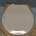 Bemis 500EC 068 Molded Wood Round Toilet Seat with Easy Clean and Change Hinge, 1 Pack, Fawn Beige