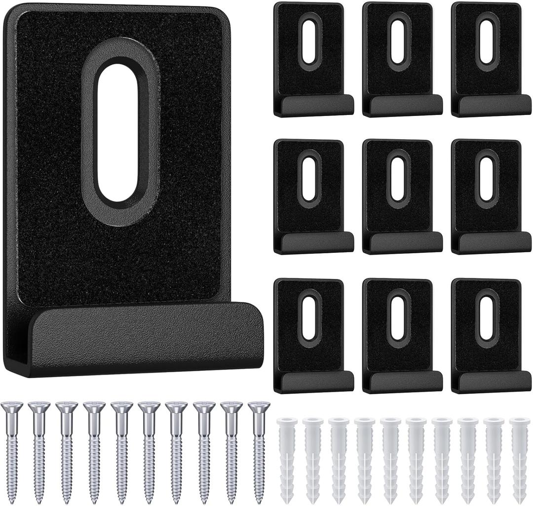 10Pcs Metal Mirror Clips Wide Channel Mirror Hanger Clip Kit Large Heavy Retainer Clips for Mirrors with Screw Mirror Clips for Wall Mounting Frameless Mirror Billboard Displays Tile Display