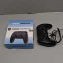 Wireless Controller for PS5 Pro/PlayStation-5/PC/Mac with Hall Effect joystick trigger/Back Paddles/Cool RGB/Motion Sensor/TURBO/3.5mm Audio Jack - Built-in Speakers Support P-S5 Console Audio (Night Black)