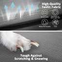 Elevated Dog Bed with Teslin Cooling Fabric - Lightweight Dog Cot for Medium Dogs, Waterproof & Washable Breathable Mesh, Raised Pet Bed for Indoor Outdoor Use, Anti-Slip, Easy Clean