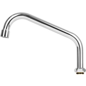 8 Inch Commercial Faucet Spout Replacement with 2.2 GPM Aerator Fits for All T&S Faucets, 360 Stainless Steel Faucet Swivel Spout for Home Kitchen Sink, Chrome Finish
