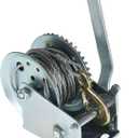 ALL-CARB 1200lbs Heavy Duty Hand Winch Boat Winch with 10m 32ft Steel Cable for Boat Trailer