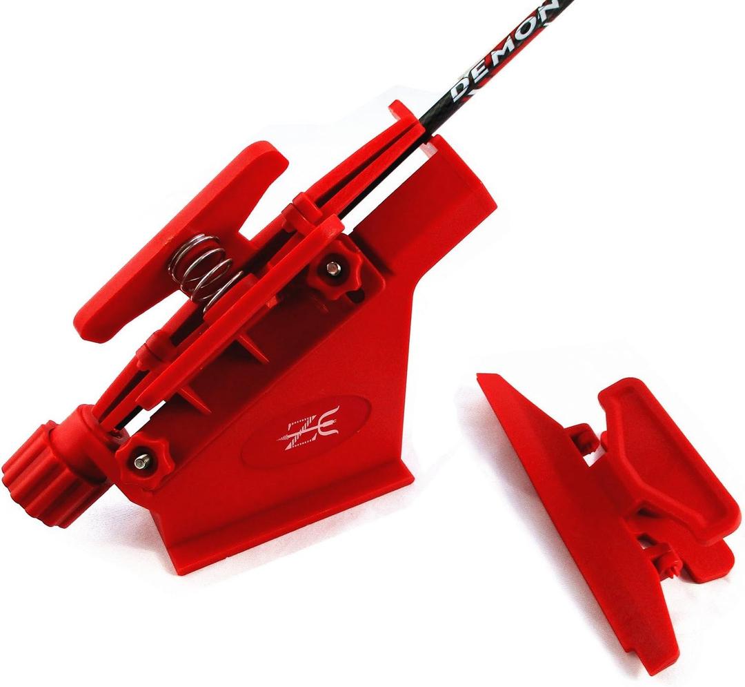 Adjustable Fletching Jig Straight and Helix Tool with Clamp for DIY Archery Arrows Shafts
