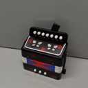 kids Accordion 10 Buttons Keys Toy Accordion MIni Accordian Musical Instrument for Children Beginners (Black)