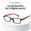PROSPEK Blue Light Reading Glasses for Men and Women, Computer Reading Glasses 2.50 with Blue Light Protection and Clear Lens, Anti Eyestrain Glasses