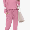 Aloodor Sweatsuit for Women 2 Piece Outfits for Womens Crewneck Sweatshirts Pullover. Size XL
