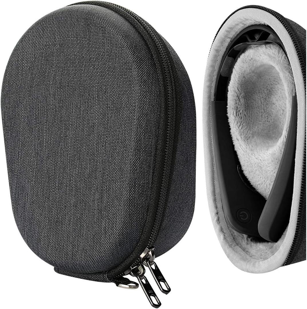 Geekria Shield Headphone Case Compatible with Muse 2, Muse, The Brain Sensing Headband Case, Replacement Hard Shell Travel Carrying Bag with Cable Storage (Dark Grey)