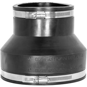 Eastman 6 x 4 Inch Flexible Coupling with Stainless Steel Clamps, 86008