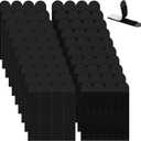 36-Pairs(72 Strips) Large Picture Hanging Strips, Heavy Duty Adhesive Strips Picture Hanger Kit Hook Loop Mounting Tapes Damage Free Wall Fastener Tape for Frame Hanging(Black)