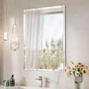 Keonjinn 24 x 36 Inch Frameless Bathroom Mirror, Beveled Mirrors for Bathroom Sink, Rectangle Wall Mirror Shatterproof, Modern Decorative for Living Room, Entryway, Bedroom, Horizontal/Vertical