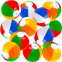 ArtCreativity Rainbow Inflatable Beach Balls Bulk (Pack of 12) Multicolored 12" Floating Toddler Pool Toys, Summer Water Toys for Boys and Girls, Luau Party Decorations, Beach Essentials