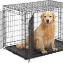 MidWest Homes for Pets Ultima Pro Heavy-Duty 42-Inch Dog Crate, Ultra-Strong Steel Double Door Pet Cage for Large Breeds, Accessories Included