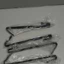 Drilling-Free Extended Shower Towel Hooks - 4 pcs, Fits Frameless Glass Shower Door Thickness Under 0.79 inch/20mm (Black - 10 inch)
