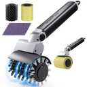 Electric Grill Brush for Outdoor: Upgraded BBQ Grill Cleaner with 3-Speed, 90° Adjustable Angle, 150Mins Runtime Cordless Motorized Grill Brush, Automatic Grill Cleaning Brush for Grill Grates