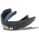 Shock Doctor Mouth Guard - Sports Mouth Guard for Football Mouth Guards, Breathable Low Profile Custom Fit for Basketball, Lacrosse, Hockey & More (Black)