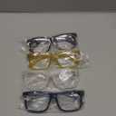 Eyekepper 5-pack Oversized Reading Glasses Square Large Frame Readers for Men and Women +1.50