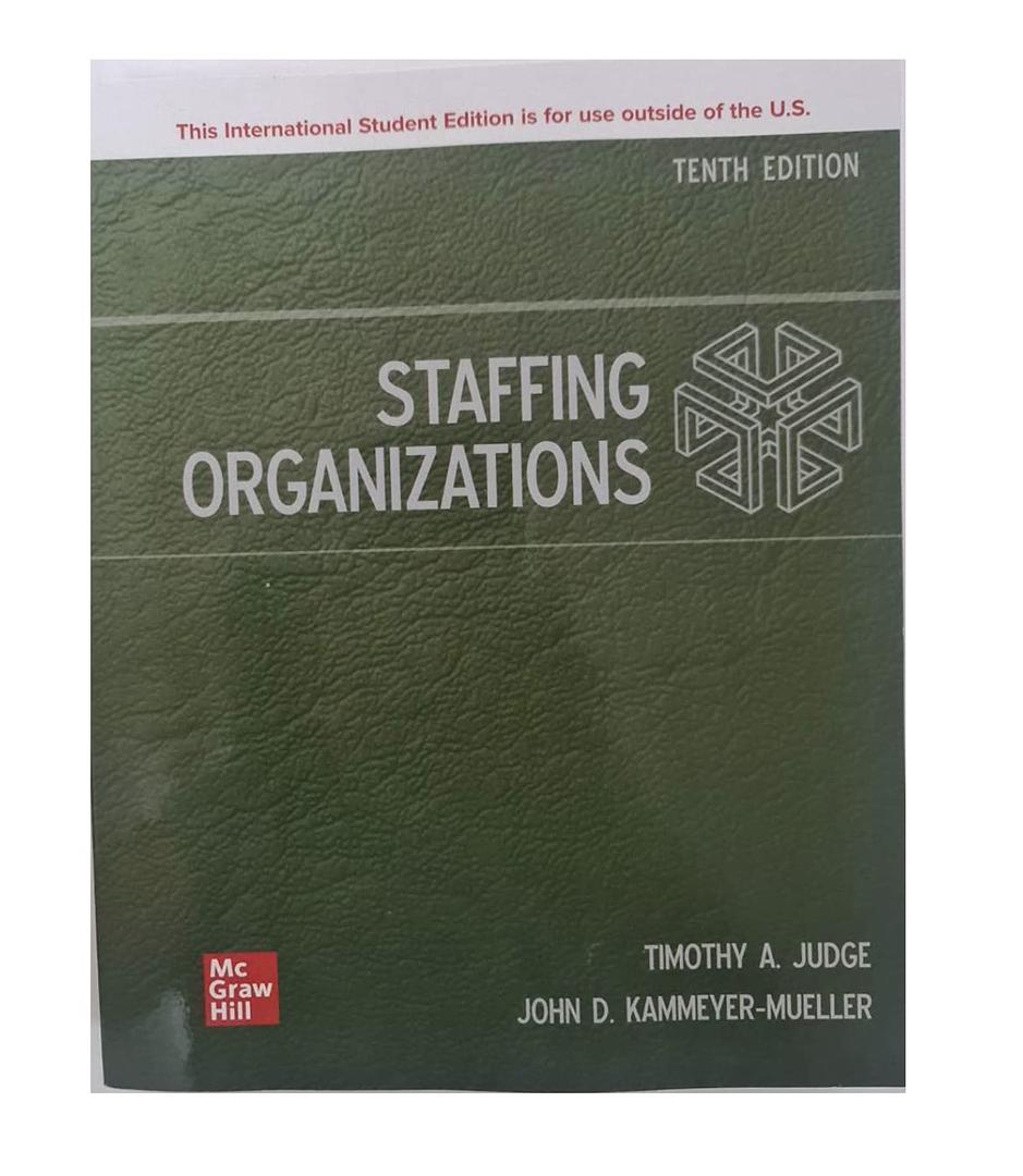 ISE Staffing Organizations (ISE HED IRWIN MANAGEMENT)|  Paperback   Book|