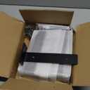 Starunder 8 Pack Floating Shelf Brackets, 8 Inch Heavy Duty Industrial Shelf Bracket, Black Metal L Brackets for Shelves Support DIY(1/5 Inch Thicked)