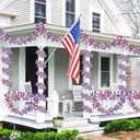 50FT 4th of July Patriotic Tinsel Garland Decorations, Red White and Blue Tinsel with Star Metallic Glitter Hanging Garland for Memorial Day 4th of July Independence Day Indoor Outdoor Decor