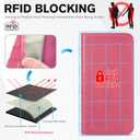 TUCCH Case Wallet for iPhone 17 (6.3-Inch) 2025, [3 Card Slots] Kickstand [RFID Blocking] PU Leather Case, Flip Folio Cover with [TPU Shockproof Interior Shell], Hot Pink