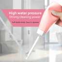 3 x Portable Bidet for Travel FDA&CE Certified 450ml(15oz) dual nozzle 3 Leak-Proof Seals peri bottle postpartum handheld bidet for women Light pink