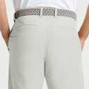 Rouen Golf Pants Men 8 Pockets Water Resistant Flat Front - 30"/32"/34" Chino Dress Pants Lightweight Stretch Casual Trousers (Silver Grey)