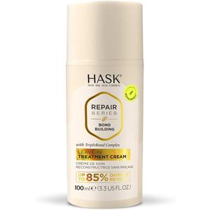 HASK Bond Building Leave-In Treatment Cream with TripleBond Complex & Argan Oil, Repairs Damage, Prevents Breakage, Adds Moisture, Sulfate-Free, Cruelty-Free, Color-Safe – 3.3 oz 4PCS