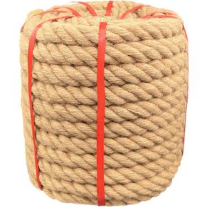 Hemp Rope - 1-1/2 in X 100 Ft Jute Rope Thick Rope Tug of War Rope Twine Rope Hemp Rope for Deer Nautical Rope for Crafts Swing Rope