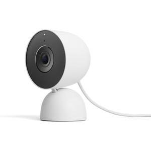 Google Nest Cam Indoor (Wired, 3rd Gen) - Security Camera with 2K Video and Gemini, Night Vision, 2-Way Audio, Works with Google Home - 2025 Model - Snow