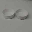 Ceramic Dog and Cat Bowls 2 Pack, 6,5". White