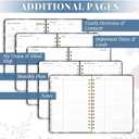 3 x 2026 Planner, A5 Weekly and Monthly Planners with Tabs, Spiral Bound Daily Calendar 2026 Planner, Agenda Organizers from Jan. to Dec., Hardcover Habit Tracker Journal 6.18" x 8.5"(Black Bloss)