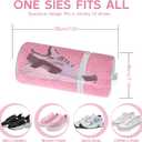 Shoe Bags for Washing Machine, Shoes Laundry Bag Reusable Shoe Washing Bag for Sneaker Men and Women All Shoe Types Sizes (Set of 2, Pink)