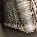 Creative Co-Op Decorative Handwoven Rattan Hanging Basket, Natural