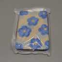 Cover for All New 6 Inch Kindle 2024 and 2022 (11th Generation) Cute Slim Lightweight Case - with Hand Strap - PU Leather with Floral for Women - Auto Wake/Sleep - Teal Blue Flower