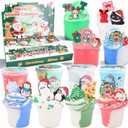 Slime Advent Calendar - 24 Days of Super Soft & Stretchy DIY Slime for Kids, Christmas Countdown Calendar, Party Favors, Stocking Stuffers & Birthday Gifts for Girls and Boys